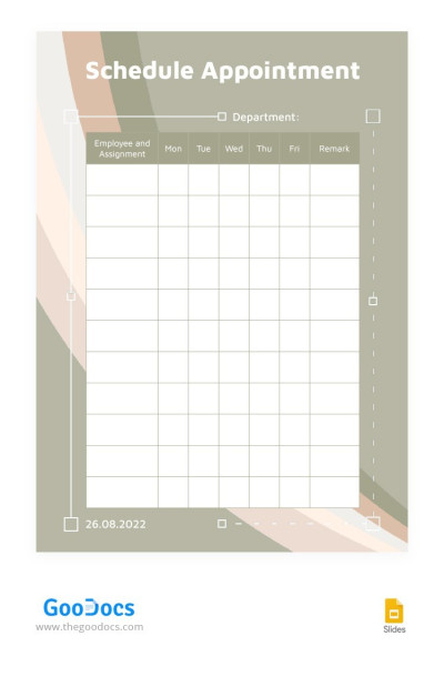 Stylish Schedule Appointment Template