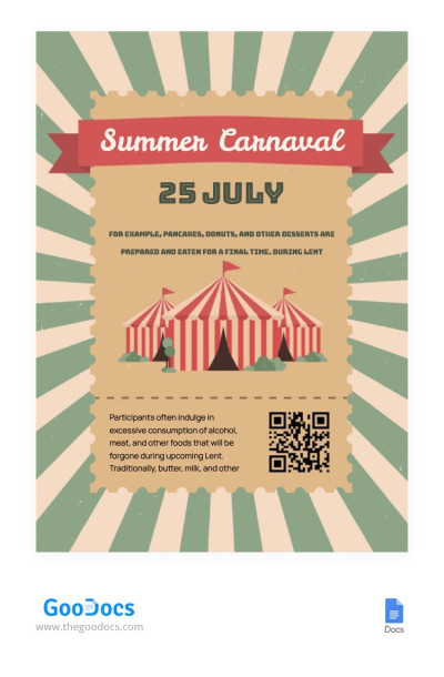 Summer Carnival Flyer Template