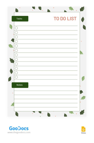 Summer To-Do List Template