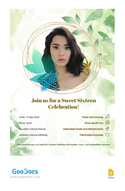 Sweet 16 Invitation - Sweet 16 Invitations