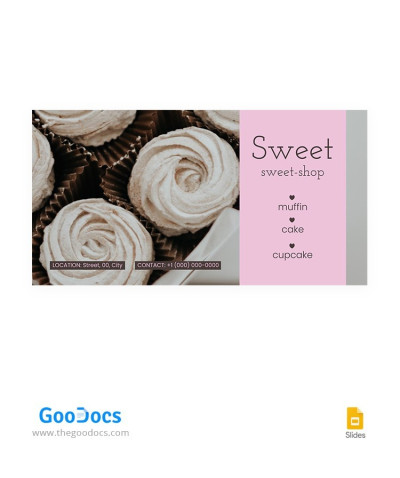 Sweet Shop Facebook Cover Template