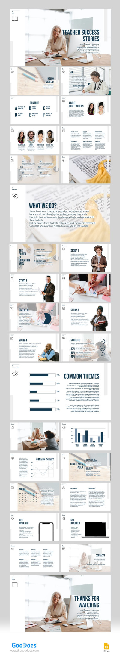 Teacher Success Stories Template