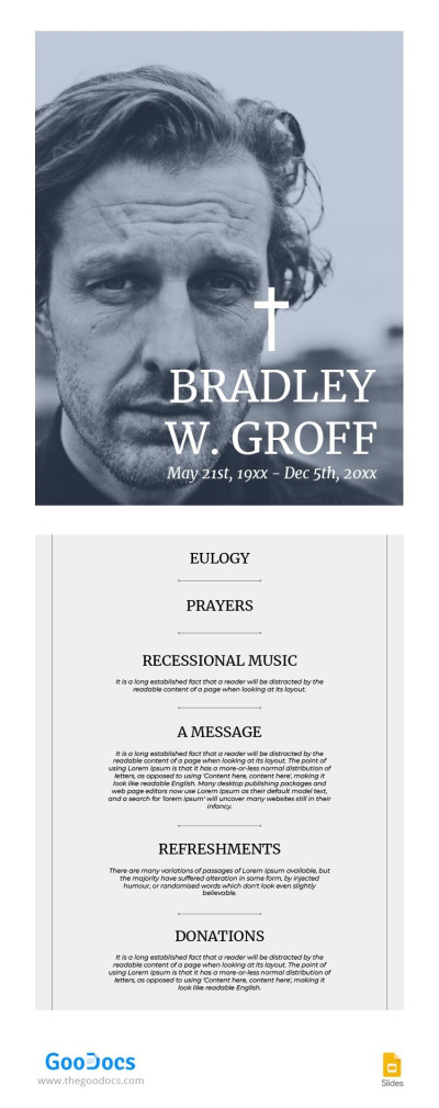 Traditional Funeral Program Template In Google Slides And Microsoft ...