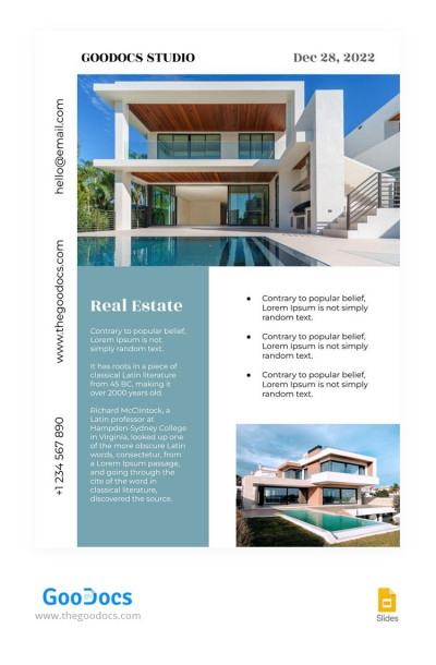 Traditional Real Estate Newsletter Template