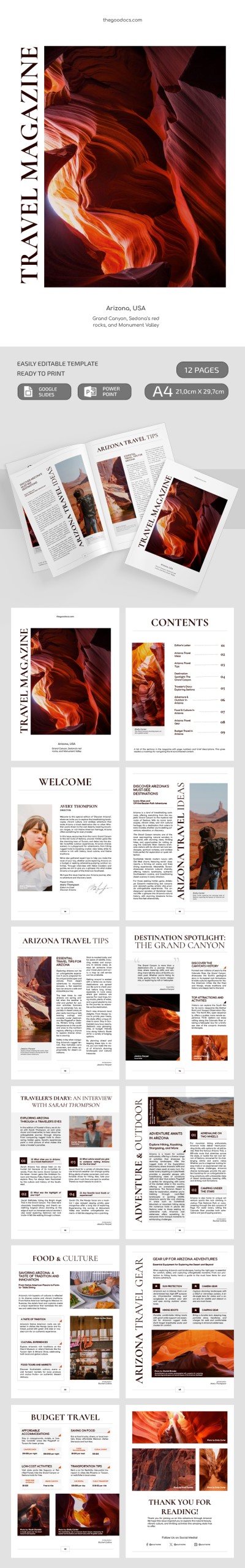 Travel Magazine Template