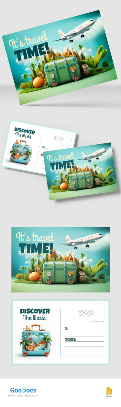 Travel Post Card Template