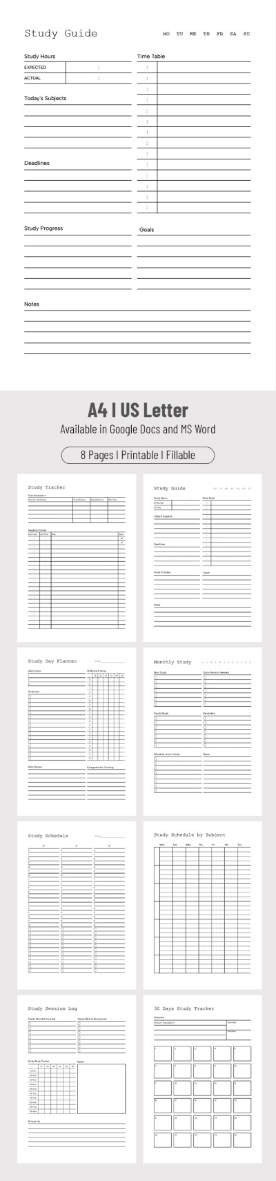 Unit Review Study Guide Template In Google Docs And Microsoft Word 