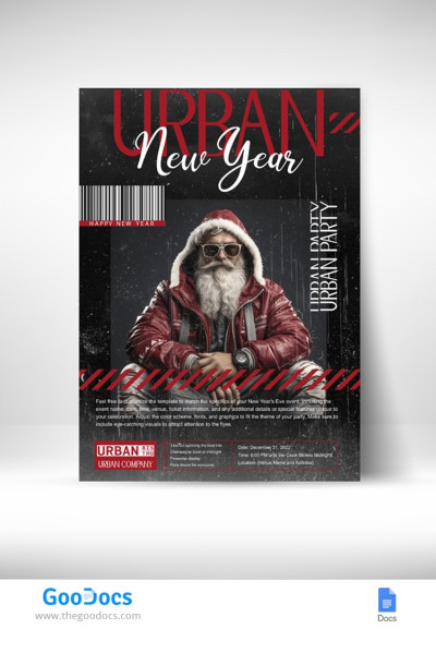 Urban New Year Flyer Template