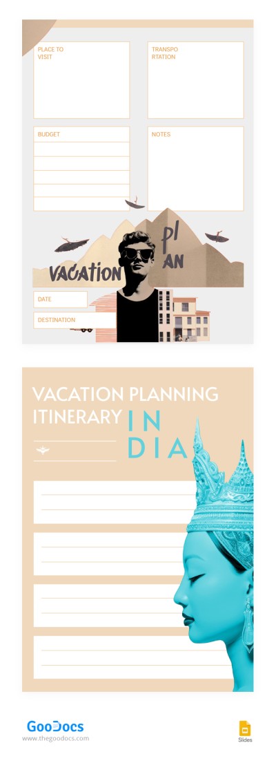 Vacation Planning Itinerary Template