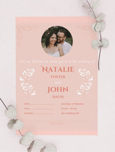 Floral Wedding Invitation Template