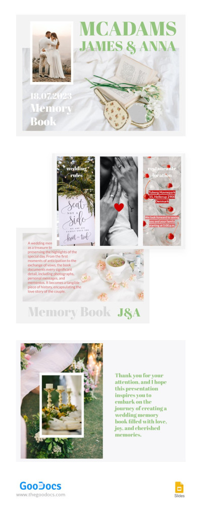 Wedding Memory Book Template