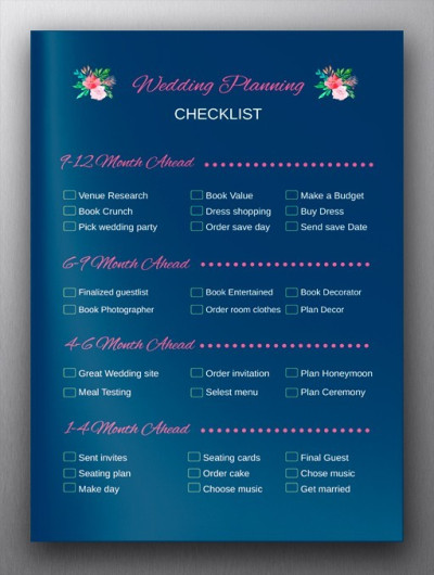 Wedding Planning Checklist Template