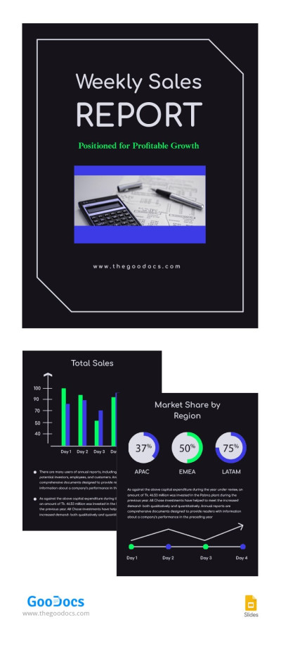 Informe de ventas semanal Plantilla