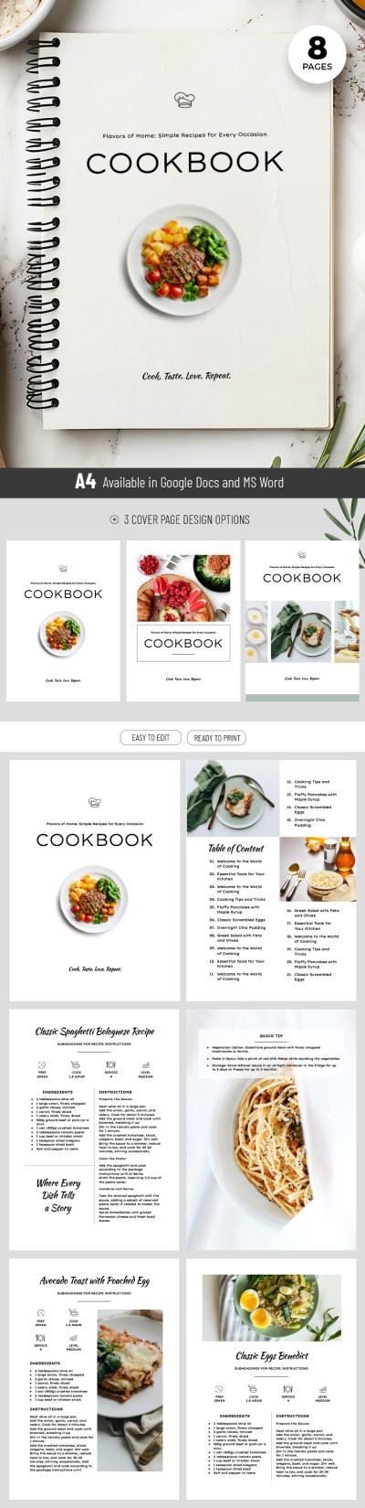 Cookbook Template