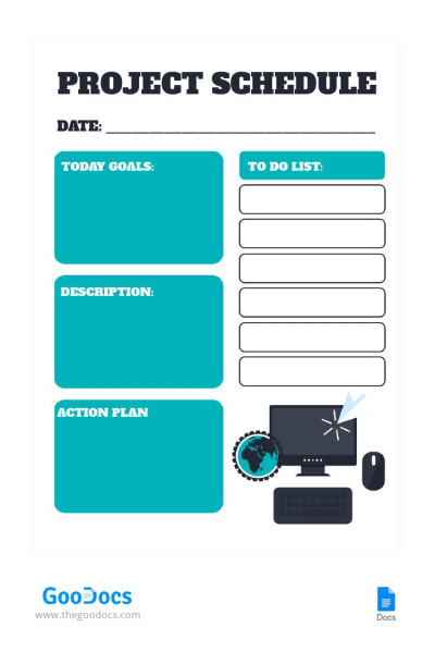 Votre calendrier de projet Modèle